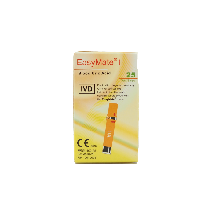 Easy mate ແຜ່ນກວດທາດປະດົງໃນເລືອດ 25ແຜ່ນ