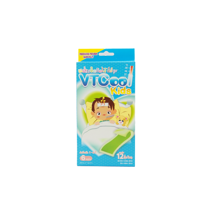 VT Cool Kids ແຜ່ນຕິດລົດໄຂ້ (ສີຟ້າ) VTP