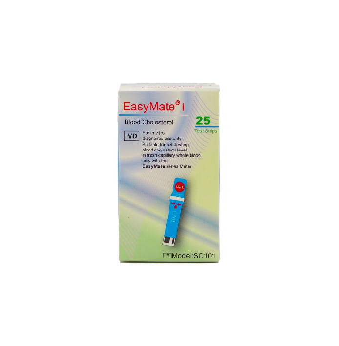 Easy mate ແຜ່ນກວດທາດໄຂມັນໃນເລືອດ 25ແຜ່ນ